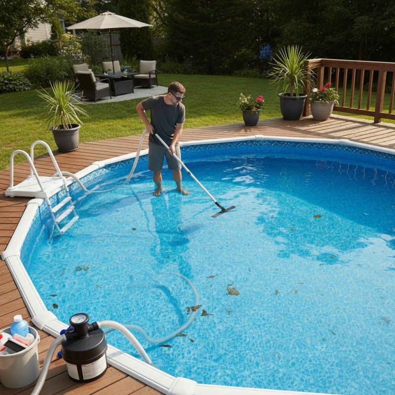 Swimming Pool Vacuuming detail
